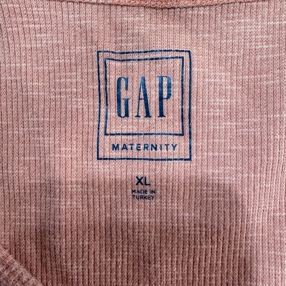 GAP Women's Ribbed Maternity Henley Tank Top - Picture 3 of 5
